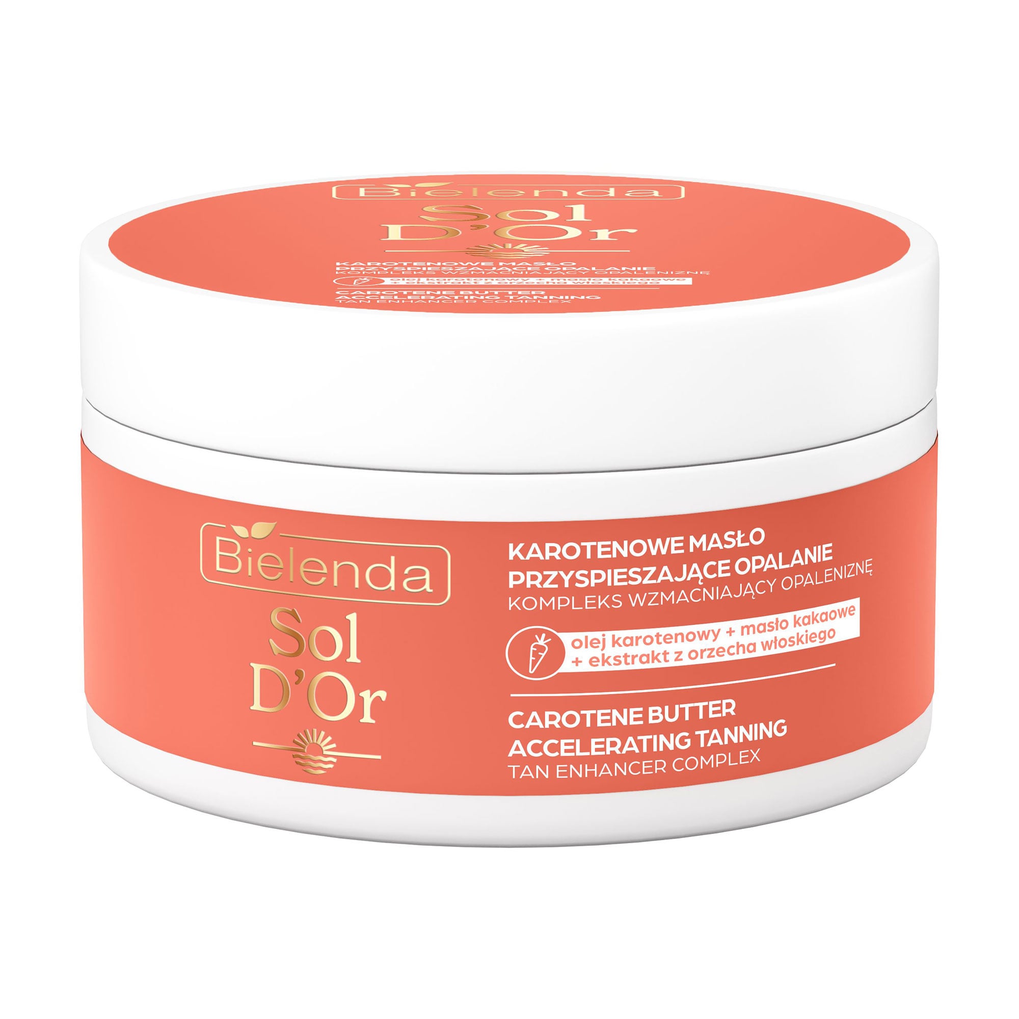 Каротинове масло Bielenda Sol D'Or Carotene Butter для прискорення засмаги, 200 мл